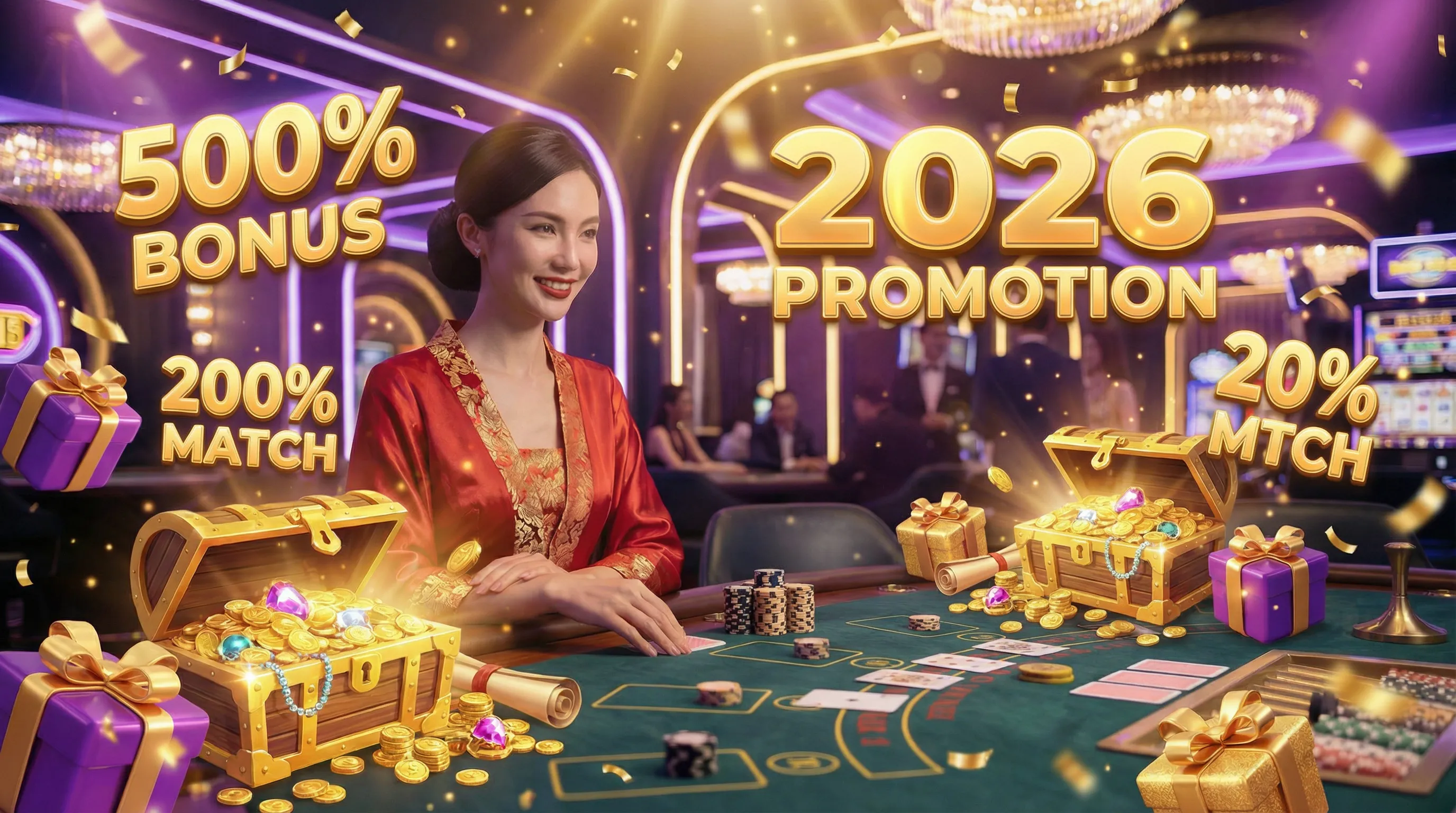 Promoções e bônus sssbet 2026 com baús de tesouro e moedas